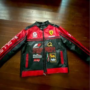 Leather Ferrari F1 Jacket